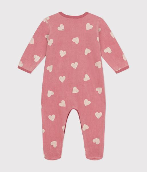 Petit Bateau Hartjes Pyjama BABY fluweel