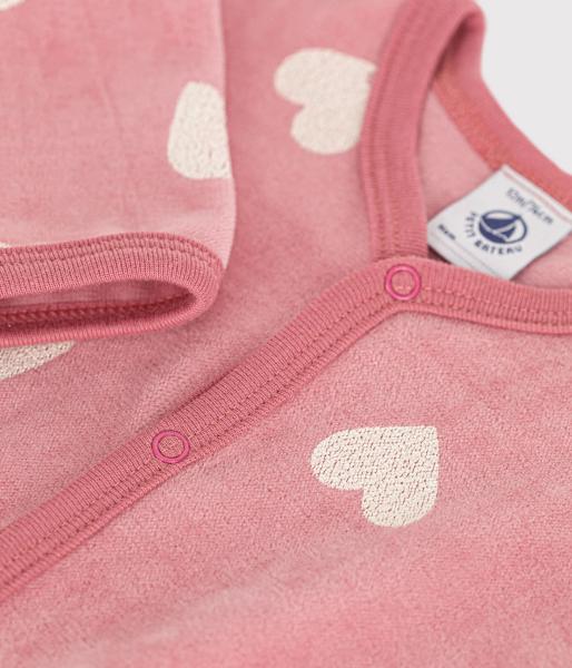 Petit Bateau Hartjes Pyjama BABY fluweel