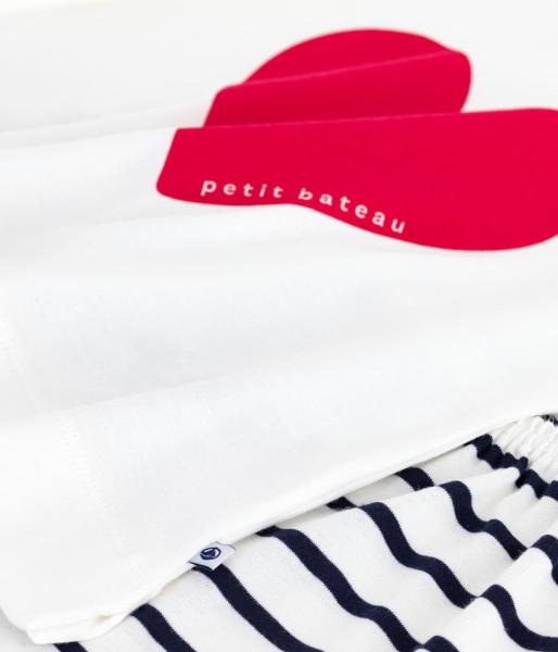 Petit Bateau Hart Pyjama meisjes