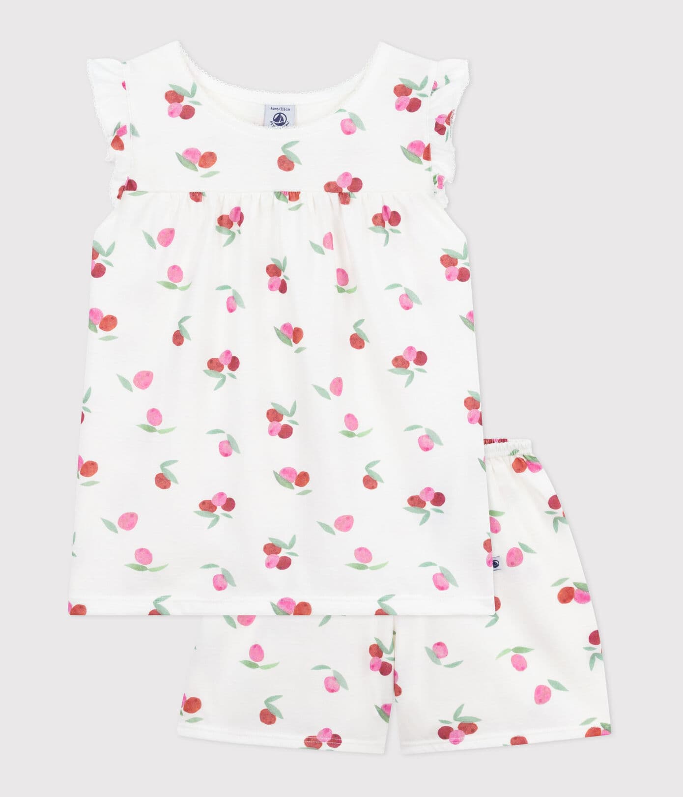 Petit Bateau Kers Pyjama meisjes