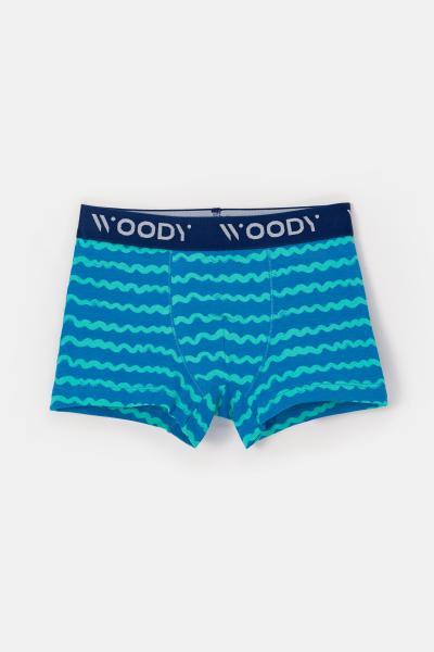 Woody Color Jongensboxershort DUOpack golven