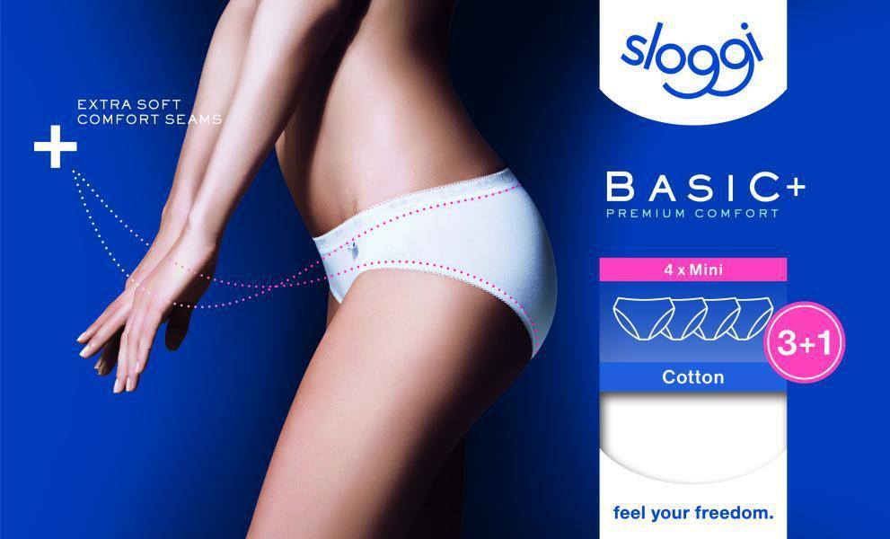 Sloggi Dames Basic Mini 3+1gratis