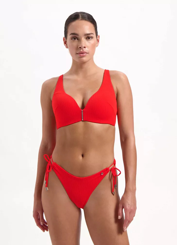 Beachlife Fiery Red Bikini bovenstuk push up