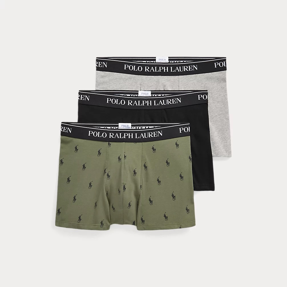 Ralph Lauren Stretch Cotton Classic Trunk, 3-pack