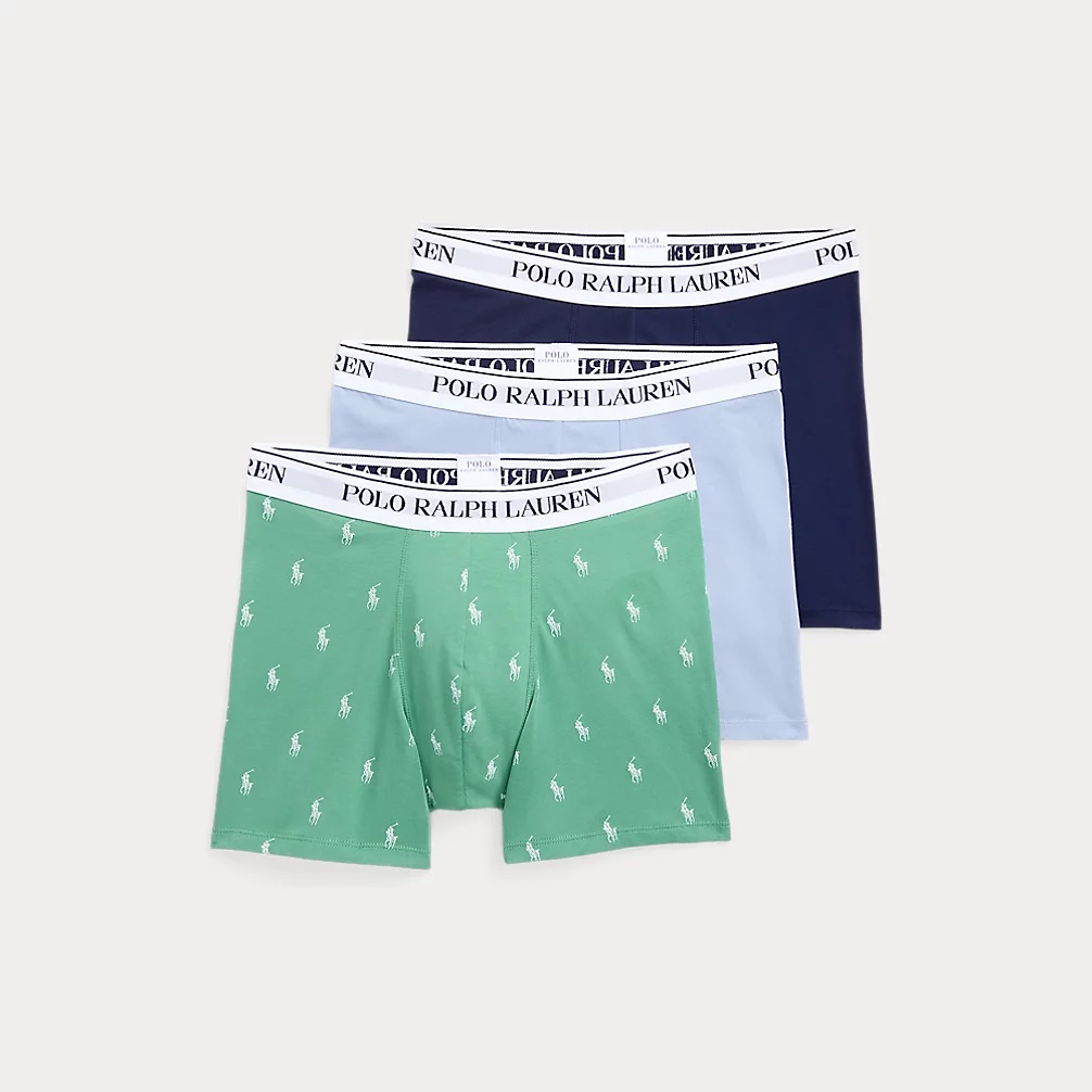 Ralph Lauren Boxer 3-Pack, Effen - Logo