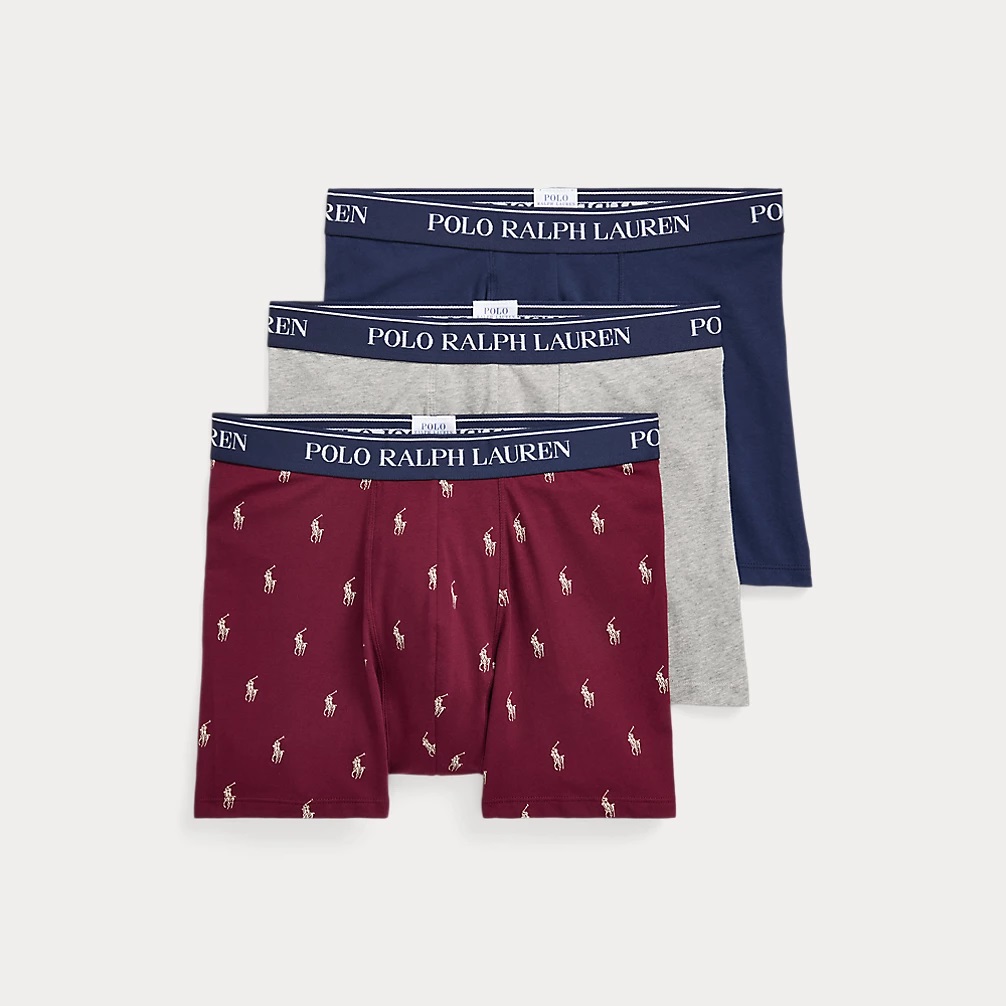 Ralph Lauren Boxer 3-Pack, Effen - Logo