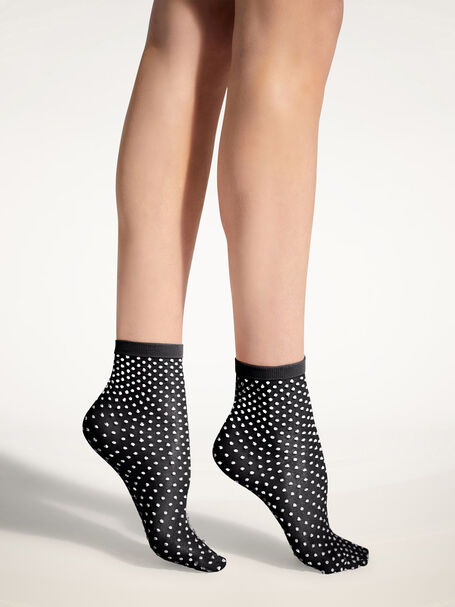 Wolford Satin touch dots socks