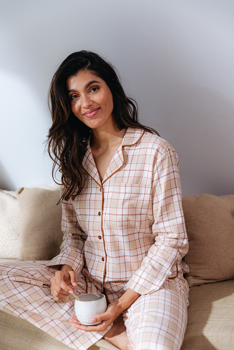 Alice et Maman Henriette pyjama doorknoop flanel