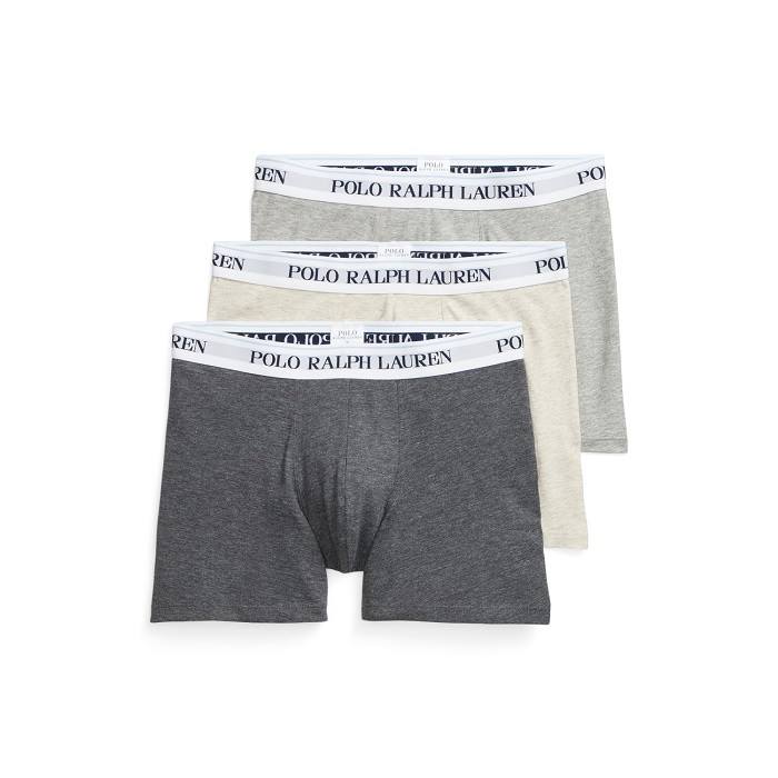 Ralph Lauren Boxer (long) Heren 3-Pack, Effen