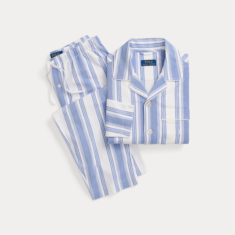 Ralph Lauren Pyjama set, doorknoop gestreept