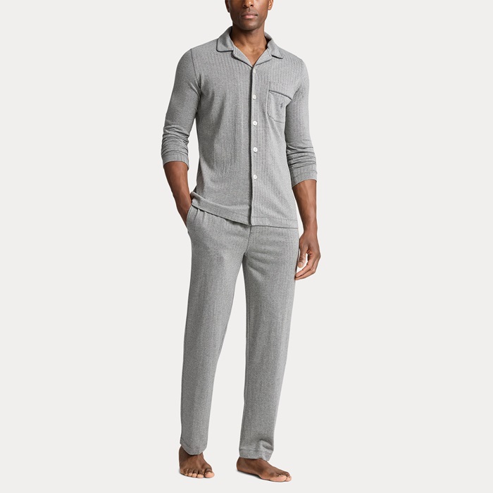 Ralph Lauren Pyjama Lm+B doorknoop+visgraat