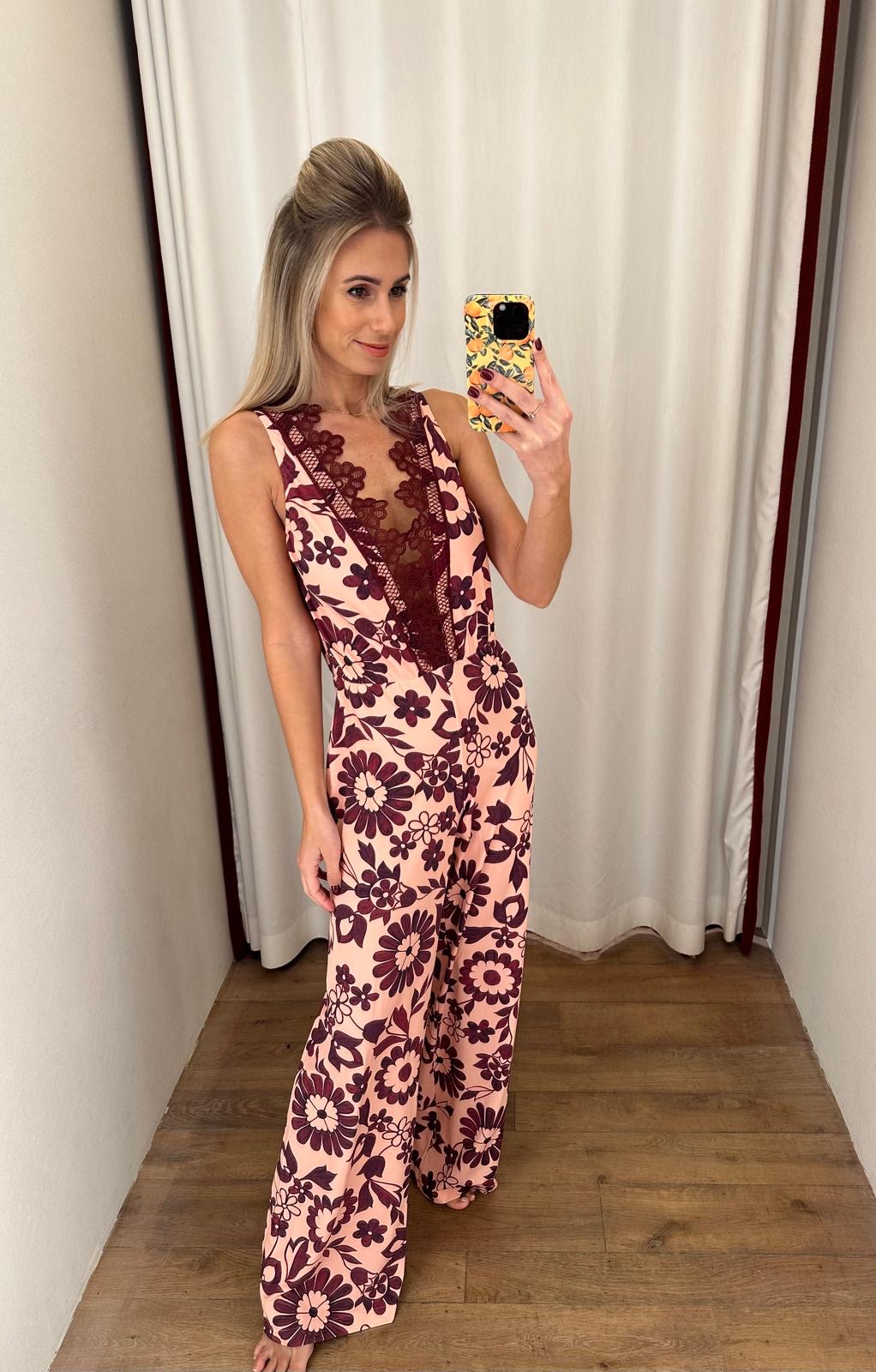 Raffaela Bloemen + macramé jumpsuit