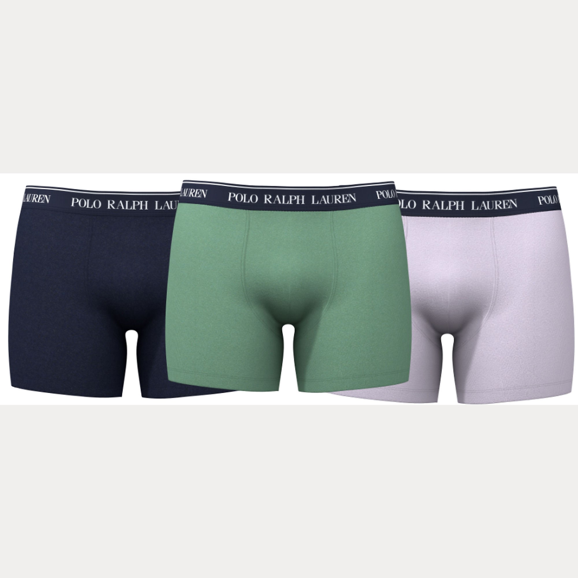 Ralph Lauren Boxer (long) Heren 3-Pack, Effen