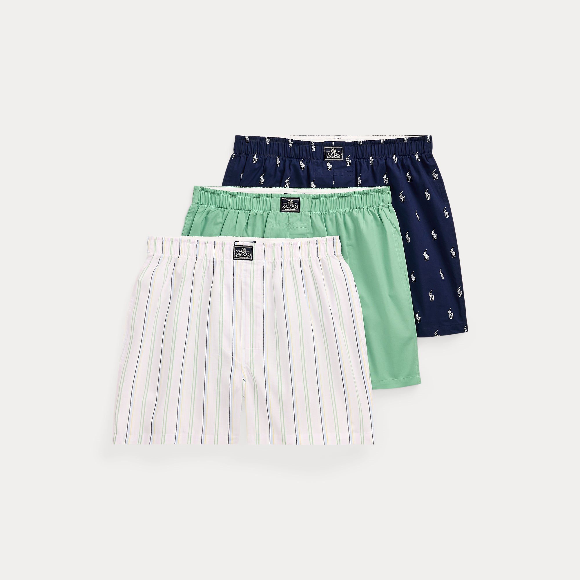 Ralph Lauren Woven Boxer 3-Pack motief