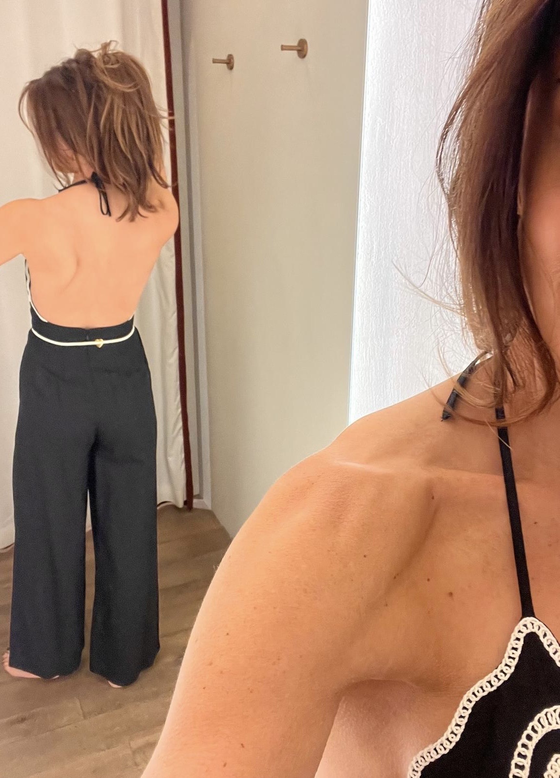 Twin-set Zwart Jumpsuit met broderie