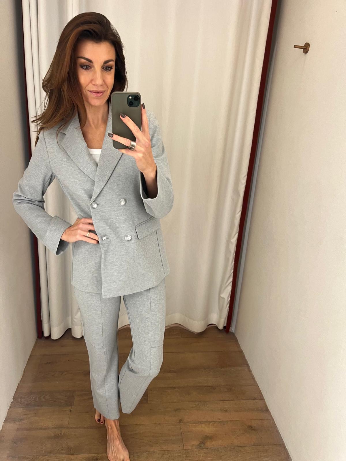 Max Mara leisure Blazer + broek in jersey