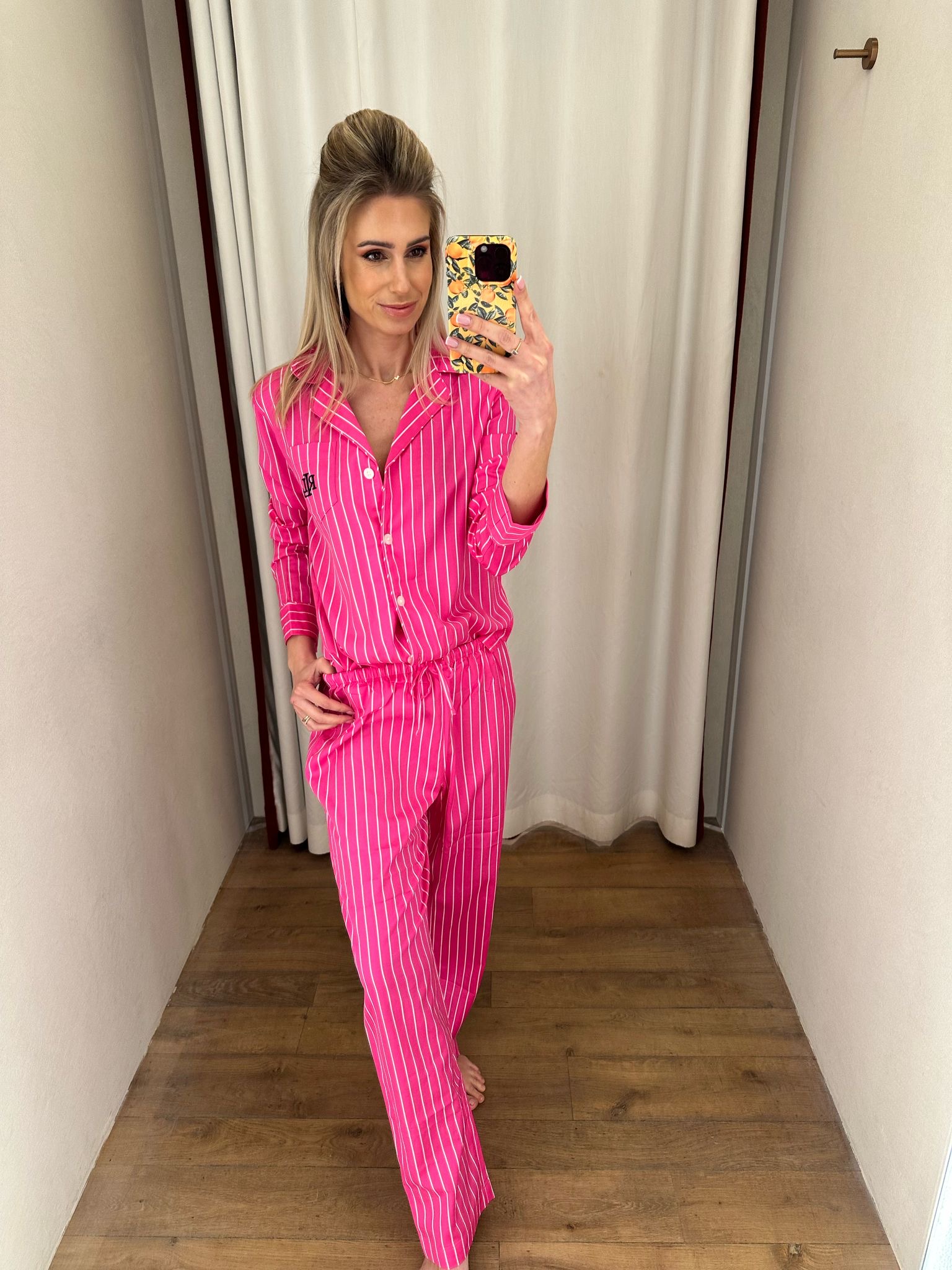 Ralph Lauren pyjama lange mouw lange broek streep