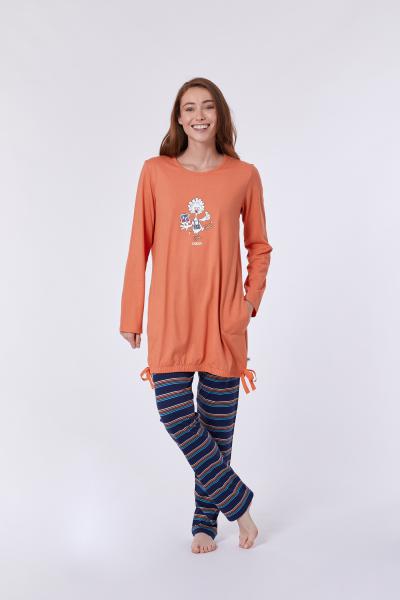 Woody Kip Pyjama Dames -