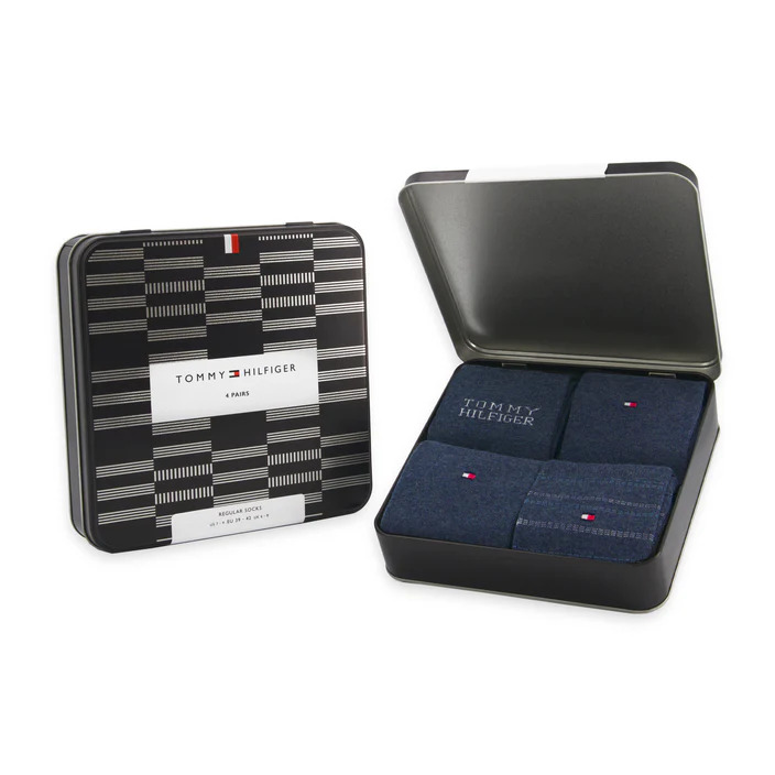 Tommy Hilfiger Giftbox TH 4 paar kousen heren