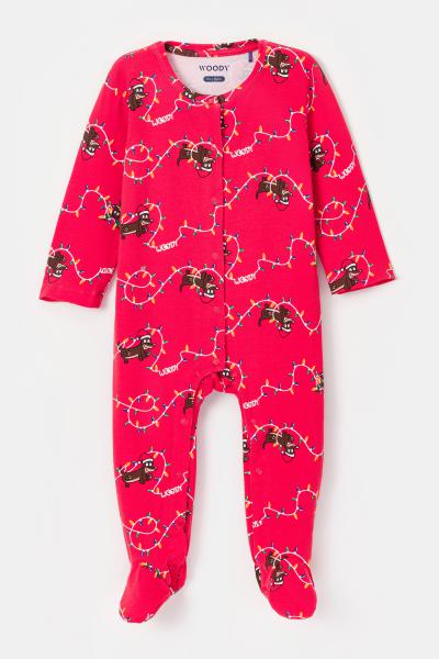 Woody Kerst Teckel Pyjama BABY