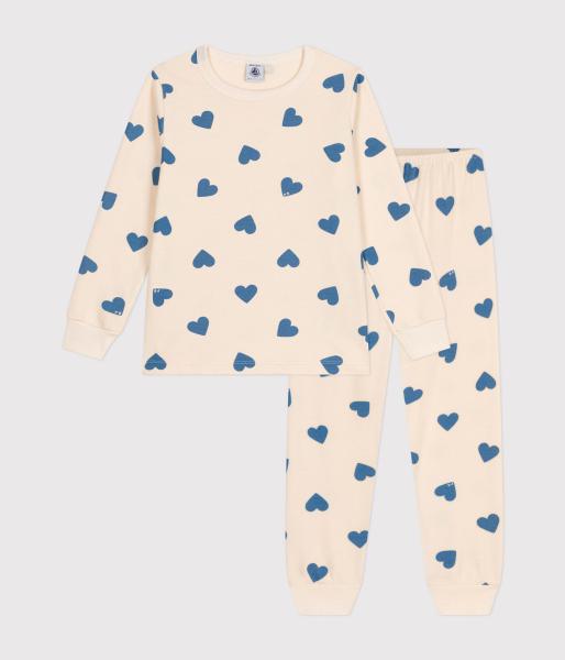 Petit Bateau Hartjes Pyjama kinderen fleece