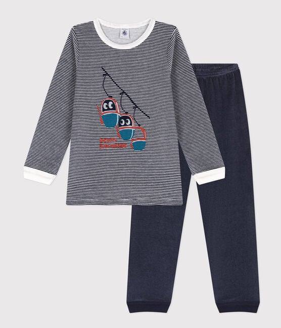 Petit Bateau Gondel Pyjama jongens fluweel