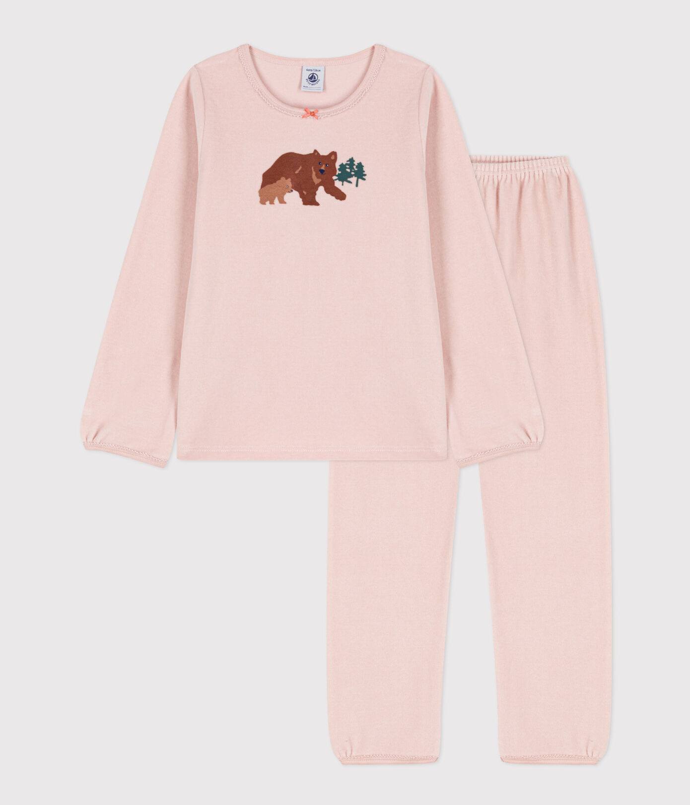 Petit Bateau Beer Pyjama meisjes fluweel