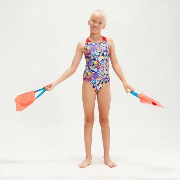 Speedo Allover Badpak meisjes