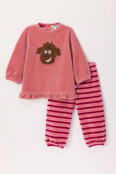 Woody Hond Pyjama BABY meisjes velours