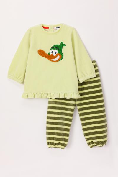 Woody Dino Pyjama BABY meisjes velours