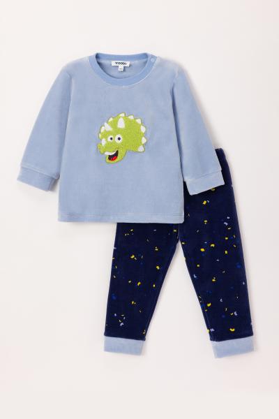 Woody Dino Pyjama BABY jongens velours