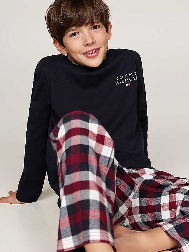 Tommy Hilfiger Ruiten Pyjama jongens